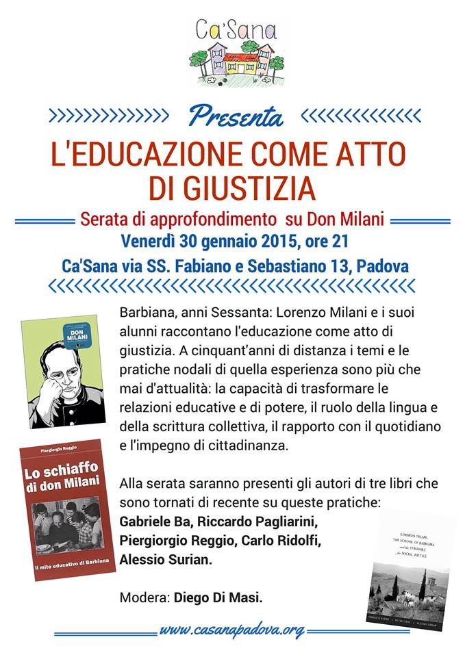A Padova il 30 gennaio un incontro sulla figura e l'eredità di don Milani | Giunti Scuola
