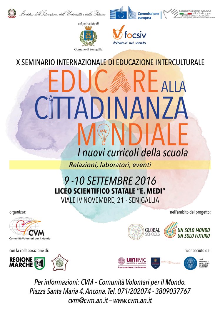 Educare alla cittadinanza mondiale. Un convegno a Senigallia (AN) il 9 e il 10 settembre | Giunti Scuola