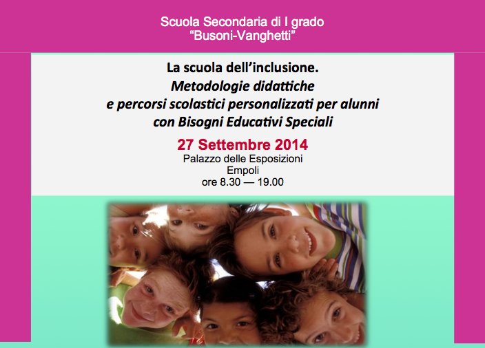 Empoli - In corso il convegno "Metodologie didattiche e percorsi scolastici personalizzati per alunni con Bisogni Educativi Speciali" | Giunti Scuola