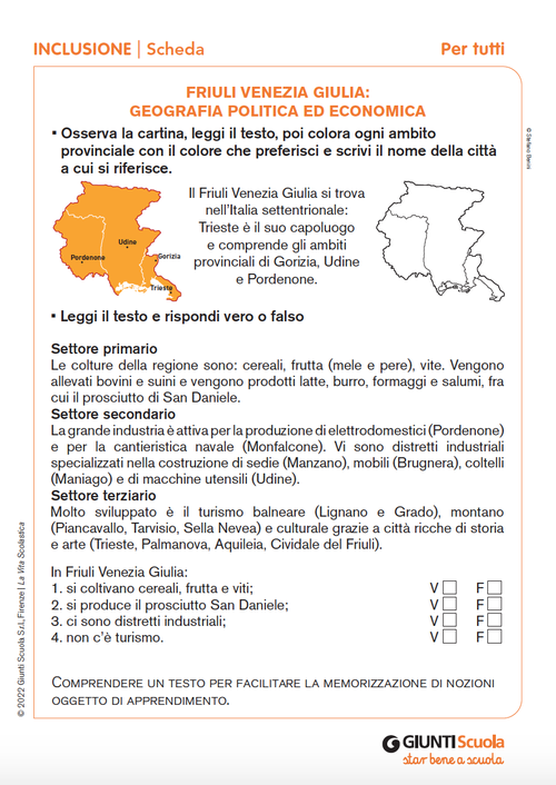 Friuli Venezia Giulia: geografia politica ed economica | Giunti Scuola