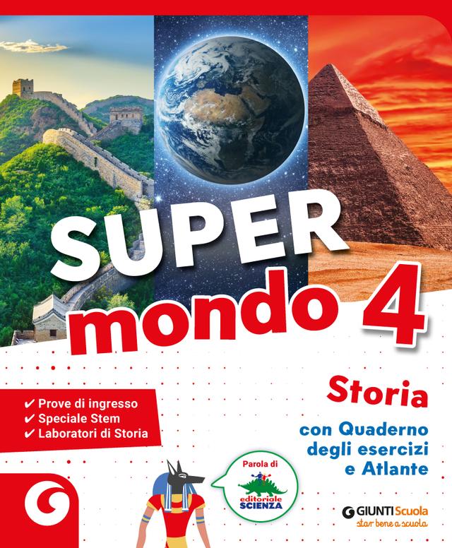 SUPER MONDO cl 4 - Ambito Antropologico - Confezione Vendita | Giunti Scuola SUPER MONDO cl 4 - Ambito Antropologico - Confezione Vendita libro di testo Sussidiario delle discipline (4-5) 4ª | Giunti Scuola