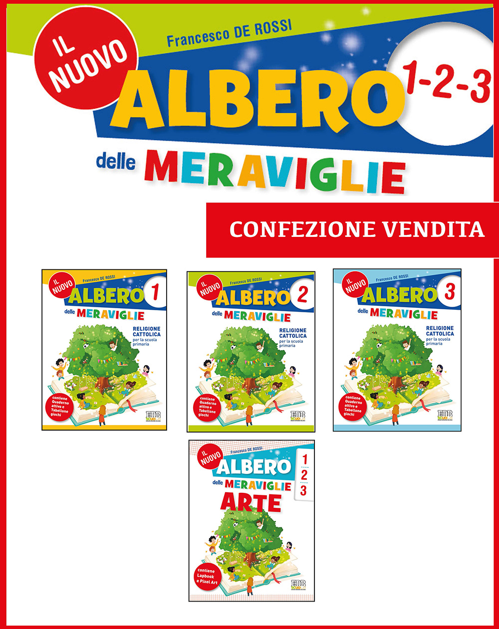 Nuovo Albero delle meraviglie cl 1, 2, 3 - confezione vendita | Giunti Scuola Nuovo Albero delle meraviglie cl 1, 2, 3 - confezione vendita libro di testo IRC (1-2-3-4-5) 1ª | Giunti Scuola