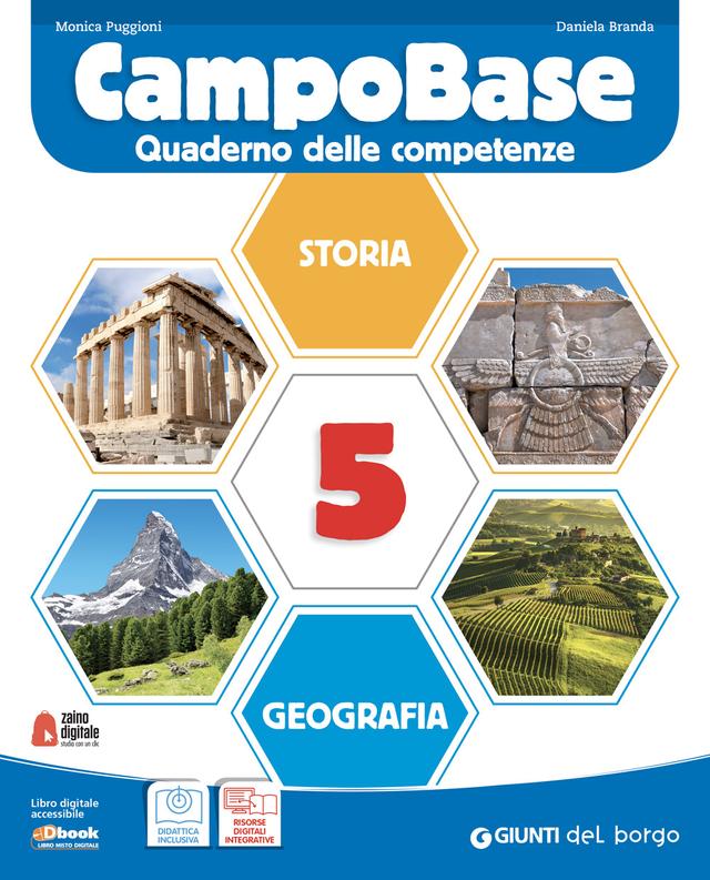CampoBase 5 - Quaderno delle competenze - Area storico-geografica 5ª | Giunti Scuola CampoBase 5 - Quaderno delle competenze - Area storico-geografica 5ª | Giunti Scuola