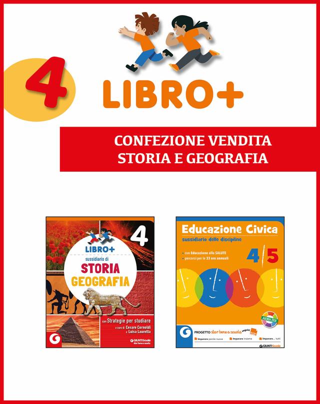 LIBRO + cl. 4 - Confezione Vendita (STORIA E GEOGRAFIA) | Giunti Scuola LIBRO + cl. 4 - Confezione Vendita (STORIA E GEOGRAFIA) libro di testo Sussidiario delle discipline (4-5) 4ª | Giunti Scuola