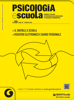 Psicologia e Scuola n. 29 anno 2025 | Giunti Scuola Psicologia e Scuola n. 29 anno 2025 | Giunti Scuola