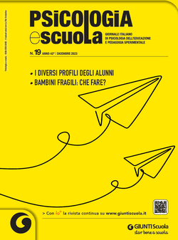 Psicologia e Scuola n. 19 anno 2023 | Giunti Scuola Psicologia e Scuola n. 19 anno 2023 | Giunti Scuola