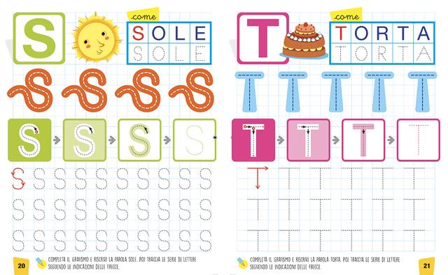 Libro Attività Lettere E Numeri A Quadretti - Per Bambini In Età Prescolare - Foto 3