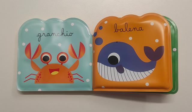 Libro Che Si Colora Con Acqua Libri Da Bagnetto Per Neonati - Rivestiti In Plastica, Educativi E Divertenti, Giocattoli Per Il Tempo Del Bagno Libri Educativi In Plastica Per Bagnetto - Foto 3