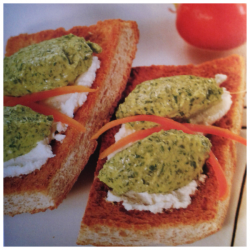 Bruschetta rucola e caprino