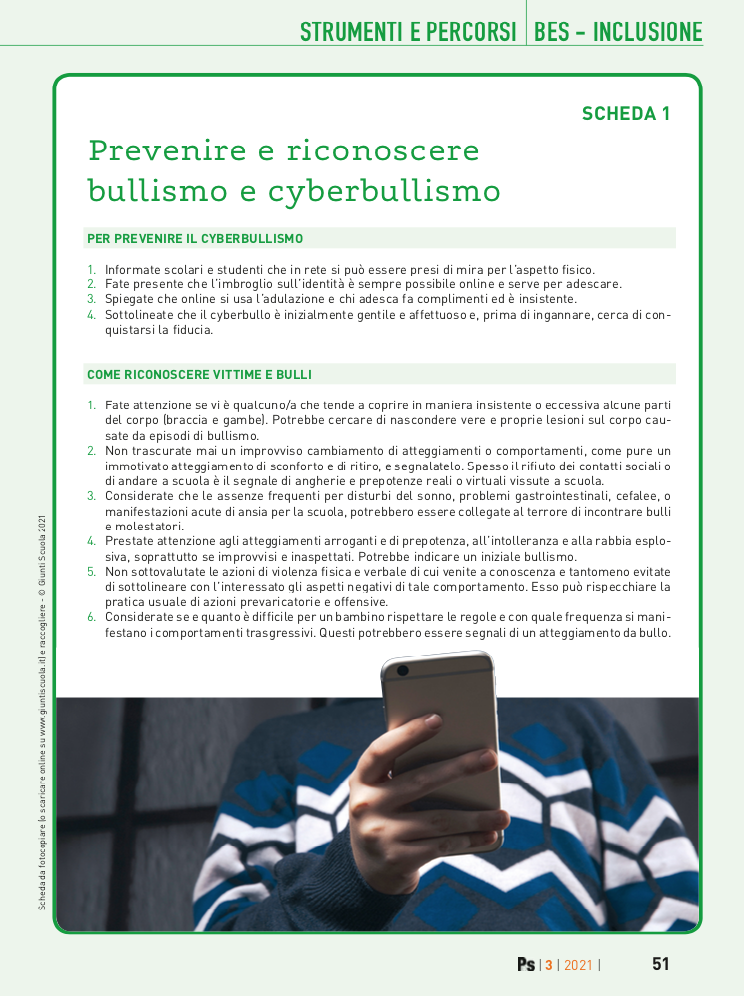 Prevenire E Riconoscere Bullismo E Cyberbullismo Prevenire E Riconoscere Bullismo E Cyberbullismo Giunti Scuola