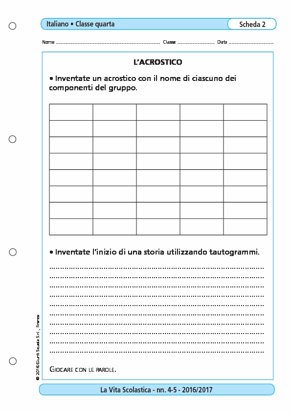 L 39 Acrostico L 39 Acrostico Giunti Scuola