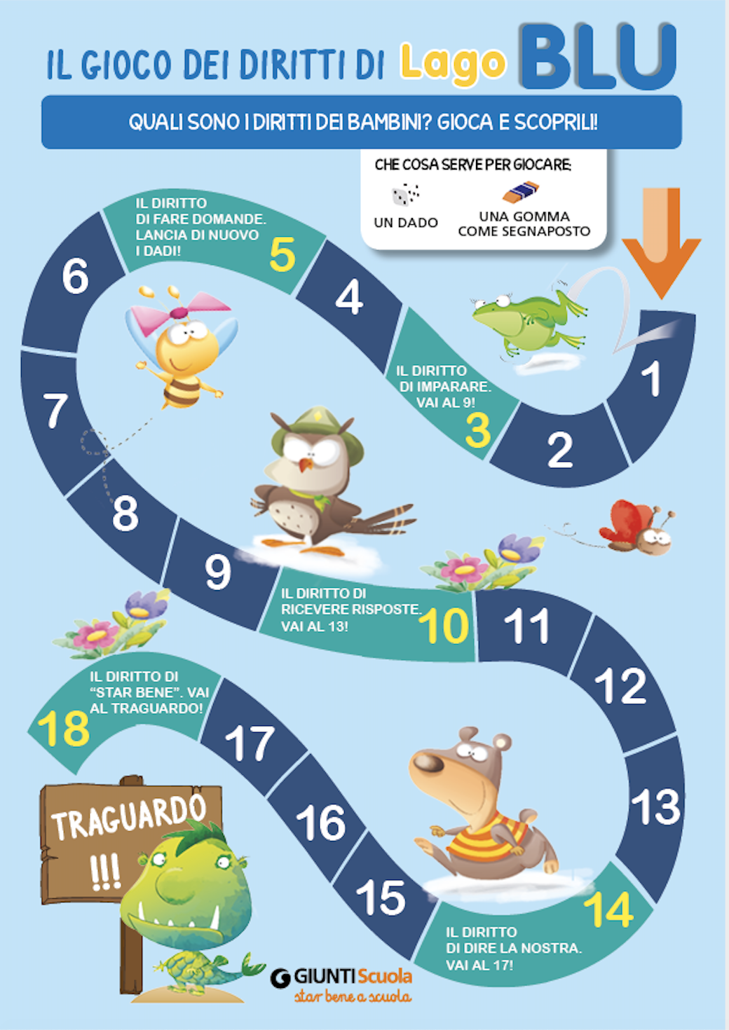 Un Gioco Dell 39 Oca Da Scaricare Per Scoprire I Diritti Dei Bambini Giunti Scuola