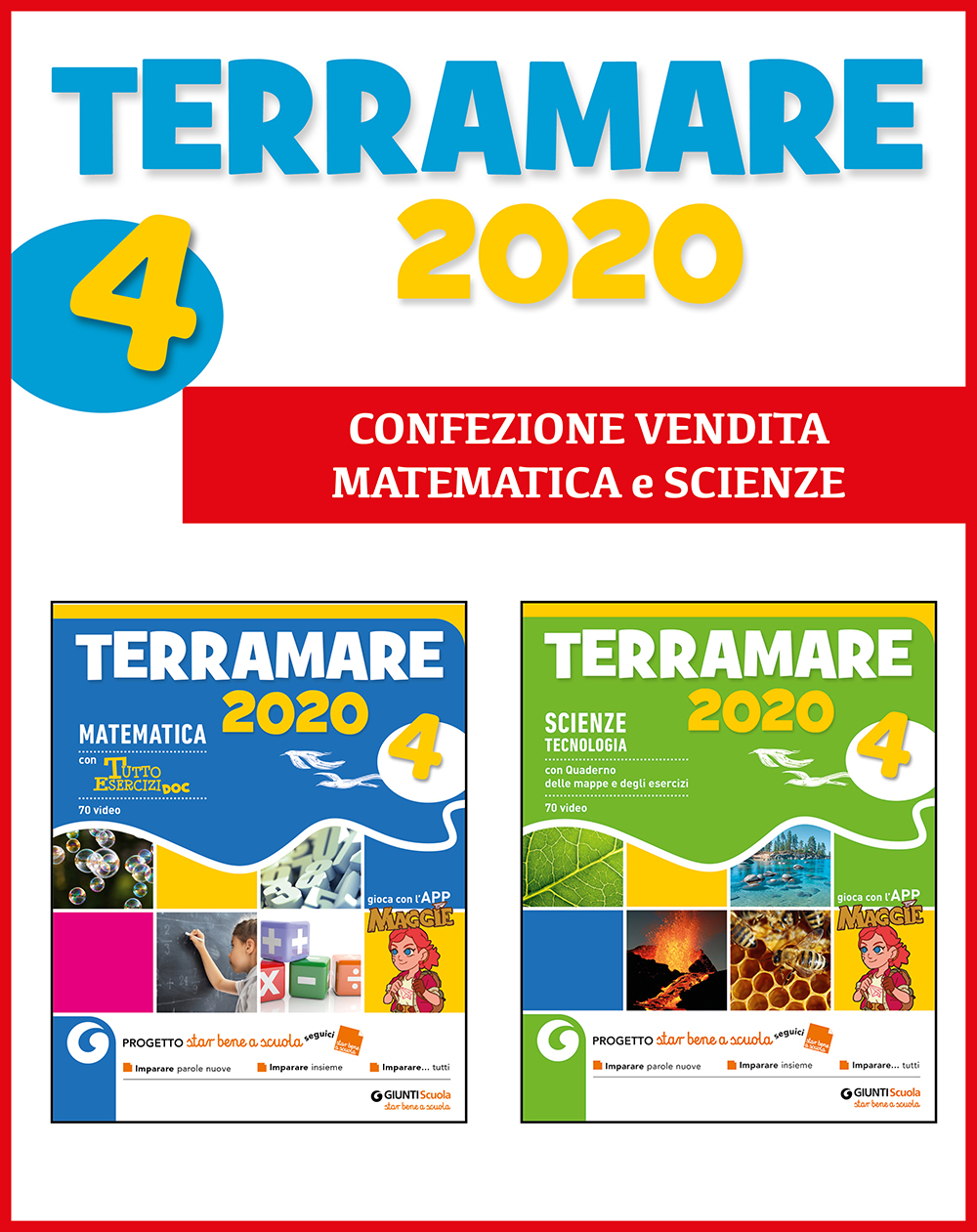 Terramare 2020 cl. 4 - Confezione Vendita (Matematica e Scienze) | Giunti Scuola