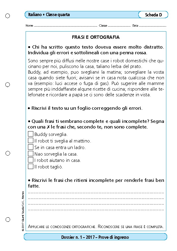Frasi E Ortografia Frasi E Ortografia Giunti Scuola