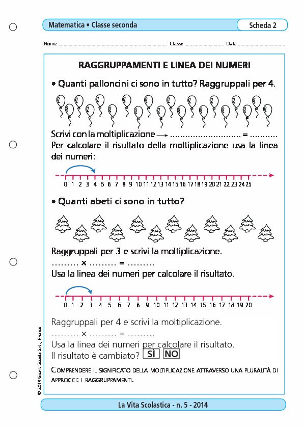 Raggruppamenti e linea dei numeri Raggruppamenti e linea dei numeri Giunti Scuola