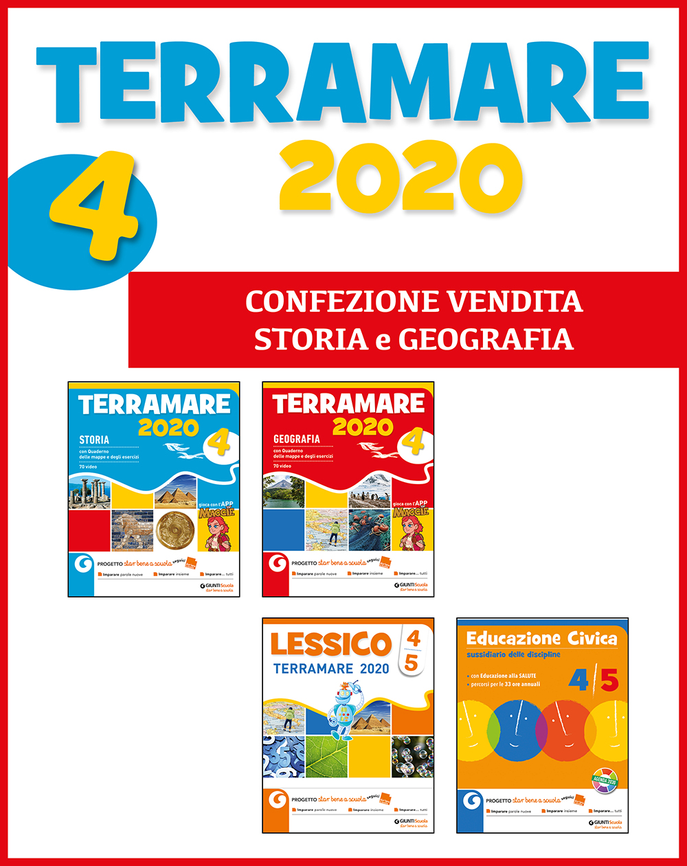 Terramare 2020 cl. 4 - Confezione Vendita (Storia e Geografia) | Giunti Scuola