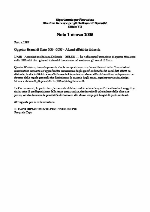 04. Nota MIUR prot. 1787 del 1.03.2005 | Giunti Scuola 04. Nota MIUR prot. 1787 del 1.03.2005 | Giunti Scuola