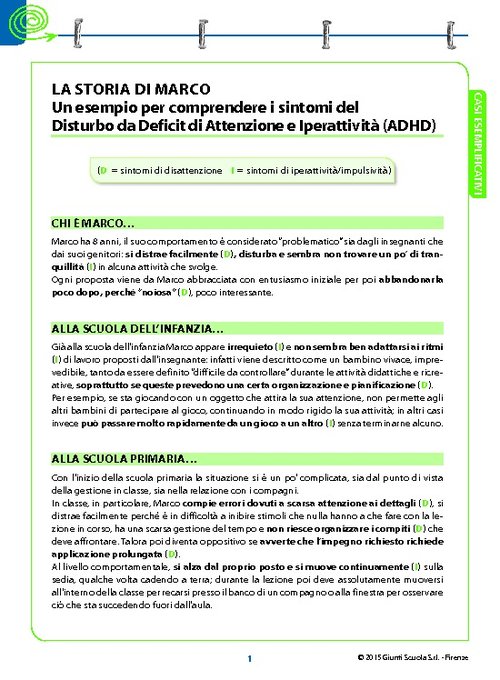 1. La storia di Marco | Giunti Scuola 1. La storia di Marco | Giunti Scuola