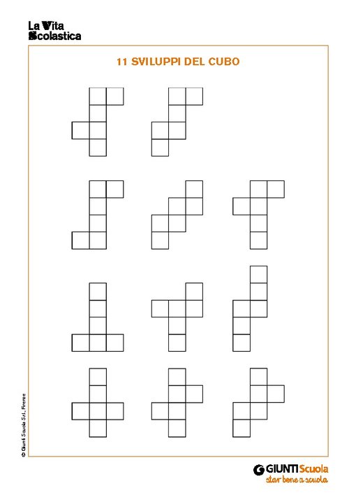 11 sviluppi del cubo | Giunti Scuola 11 sviluppi del cubo | Giunti Scuola