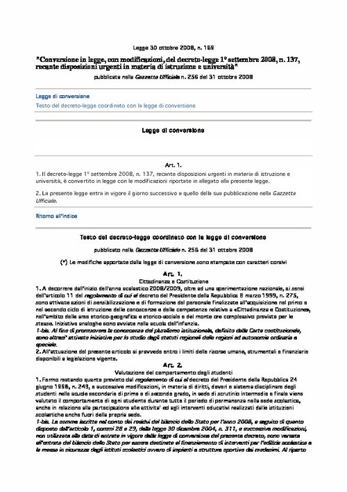 13. Legge 169/2008 | Giunti Scuola 13. Legge 169/2008 | Giunti Scuola