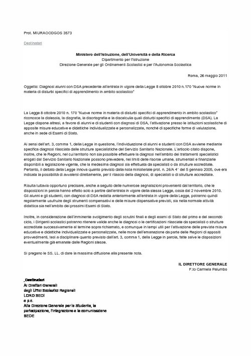 18. Nota MIUR prot. 3573 del 26 maggio 2011 | Giunti Scuola 18. Nota MIUR prot. 3573 del 26 maggio 2011 | Giunti Scuola