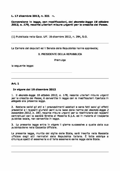 23. Legge 221/2012 | Giunti Scuola 23. Legge 221/2012 | Giunti Scuola