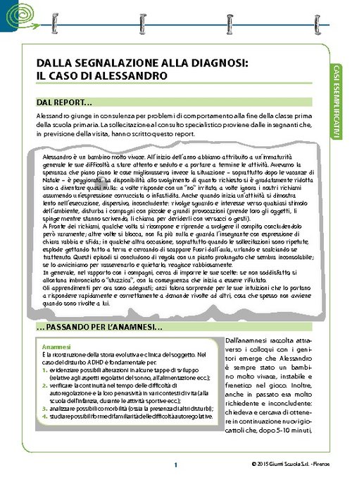 3. Il caso di Alessandro | Giunti Scuola 3. Il caso di Alessandro | Giunti Scuola