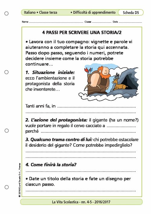 4 passi per scrivere una storia/2 | Giunti Scuola 4 passi per scrivere una storia/2 | Giunti Scuola