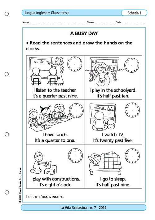 A busy day | Giunti Scuola A busy day | Giunti Scuola