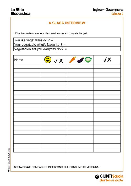 A class interview | Giunti Scuola A class interview | Giunti Scuola