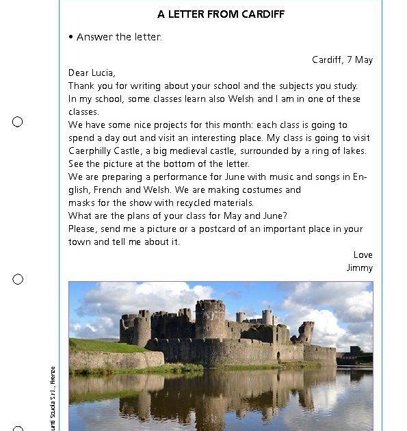 A letter from Cardiff | Giunti Scuola