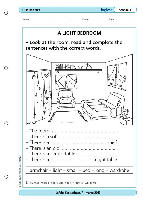 A light bedroom | Giunti Scuola A light bedroom | Giunti Scuola