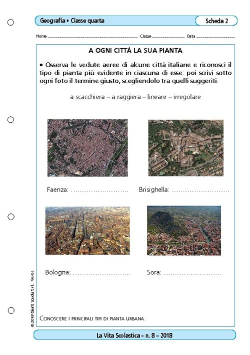 A ogni città la sua pianta | Giunti Scuola A ogni città la sua pianta | Giunti Scuola