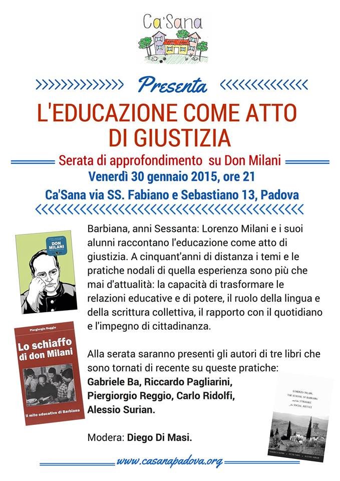 A Padova il 30 gennaio un incontro sulla figura e l'eredità di don Milani | Giunti Scuola A Padova il 30 gennaio un incontro sulla figura e l'eredità di don Milani | Giunti Scuola