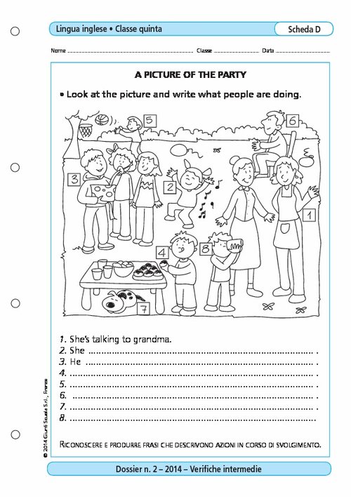 A picture of the party | Giunti Scuola A picture of the party | Giunti Scuola