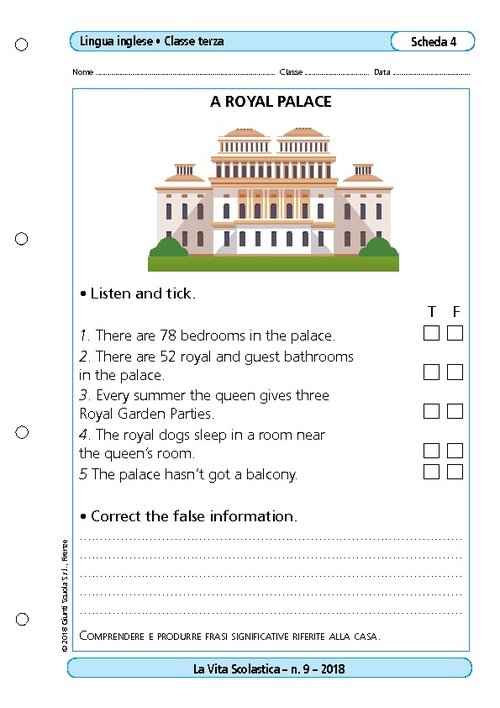 A royal palace | Giunti Scuola A royal palace | Giunti Scuola