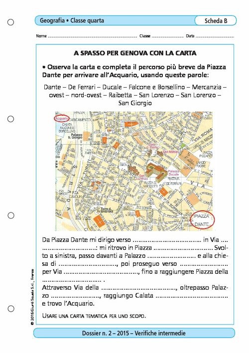 A spasso per Genova con la carta | Giunti Scuola