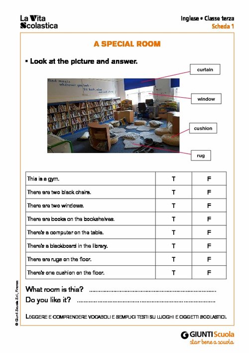 A special room | Giunti Scuola A special room | Giunti Scuola