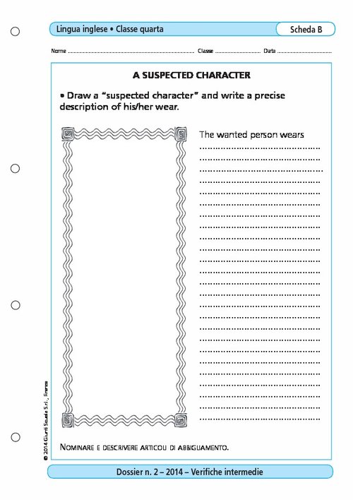 A suspected character | Giunti Scuola A suspected character | Giunti Scuola