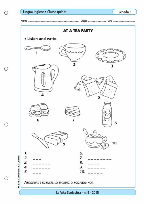 A tea party | Giunti Scuola A tea party | Giunti Scuola