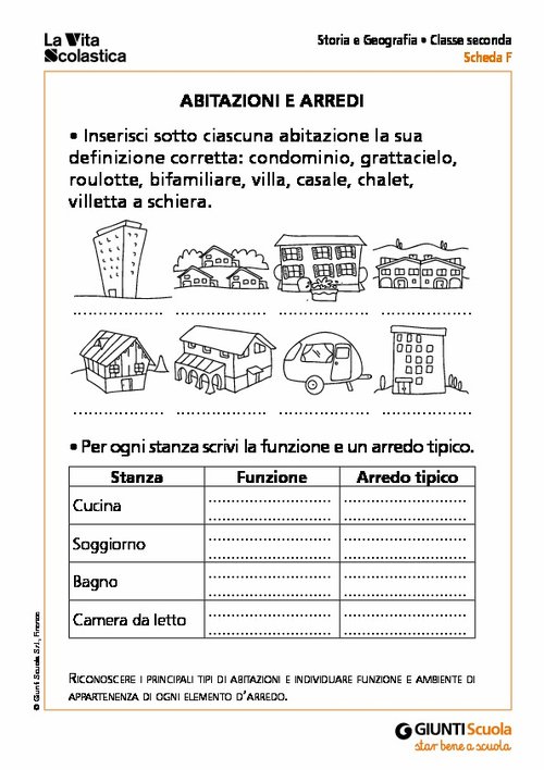 Abitazioni e arredi | Giunti Scuola Abitazioni e arredi | Giunti Scuola