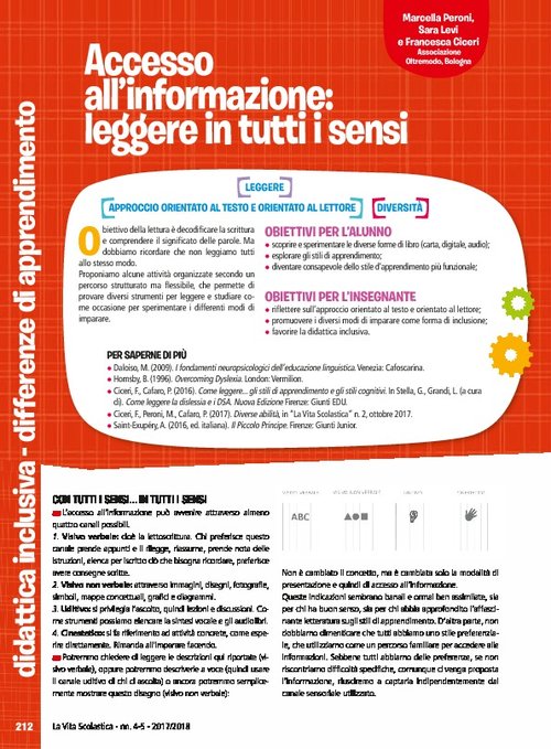 Accesso all'informazione: leggere in tutti i sensi | Giunti Scuola