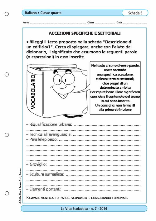 Accezioni specifiche e settoriali | Giunti Scuola Accezioni specifiche e settoriali | Giunti Scuola