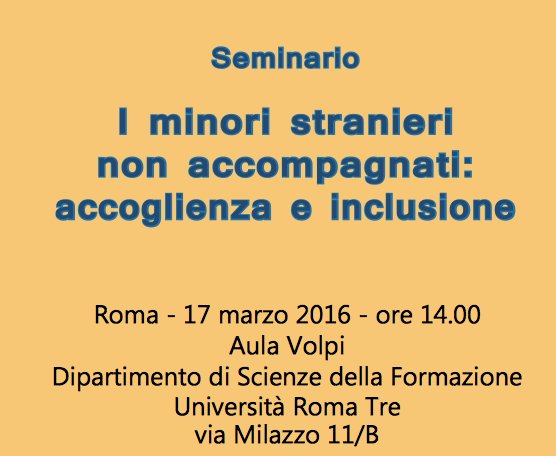 Accoglienza e inclusione dei minori stranieri non accompagnati. Il 17 marzo un seminario a Roma | Giunti Scuola Accoglienza e inclusione dei minori stranieri non accompagnati. Il 17 marzo un seminario a Roma | Giunti Scuola