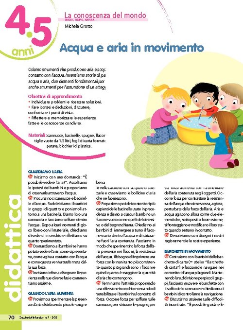 Acqua e aria in movimento | Giunti Scuola Acqua e aria in movimento | Giunti Scuola