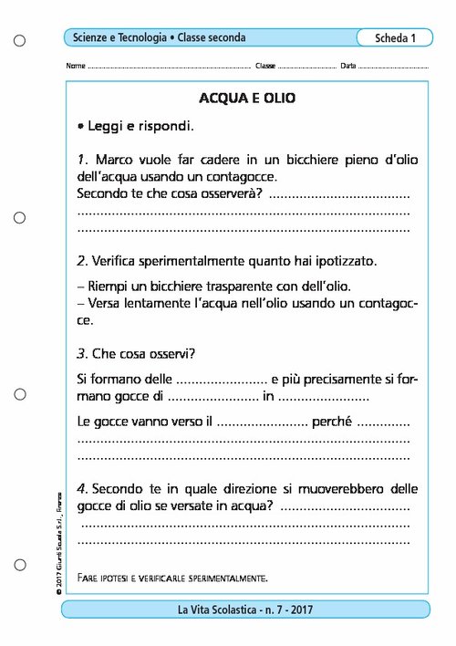Acqua e olio | Giunti Scuola Acqua e olio | Giunti Scuola