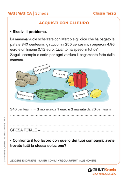 Acquisti con gli euro | Giunti Scuola Acquisti con gli euro | Giunti Scuola