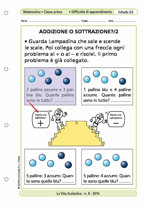 Addizione o sottrazione?/2 | Giunti Scuola Addizione o sottrazione?/2 | Giunti Scuola