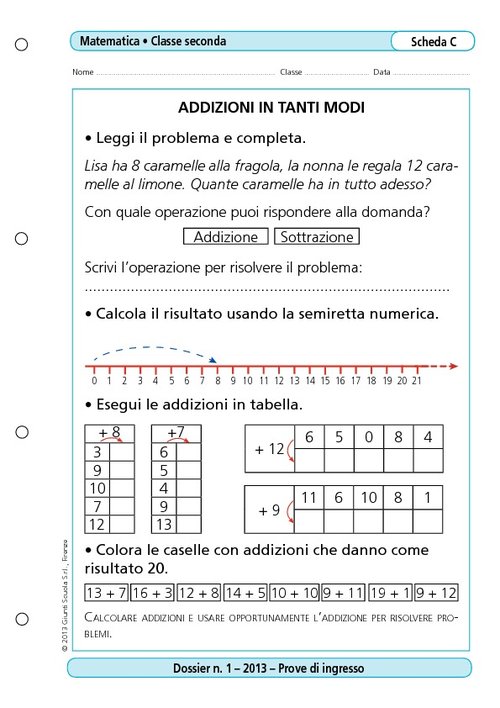 Addizioni in tanti modi! | Giunti Scuola Addizioni in tanti modi! | Giunti Scuola