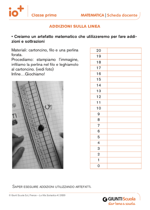 Addizioni sulla linea | Giunti Scuola Addizioni sulla linea | Giunti Scuola
